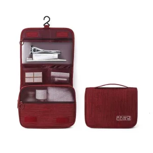 trousse de toilette voyage à suspendre travelbasics rouge