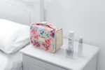 trousse de voyage fleurs multicolores