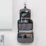 trousse de voyage grise pour cosmétiques