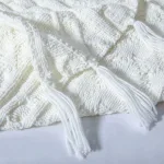 Gros Plaid Laine Blanc