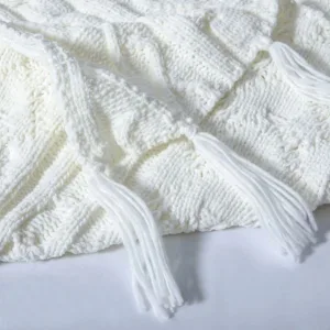 Gros Plaid Laine Blanc