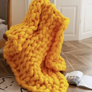 Plaid Avec Grosse Maille