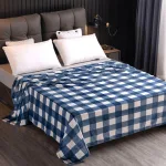 Plaid Ecossais Bleu Et Blanc
