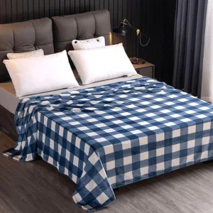 Plaid Ecossais Bleu Et Blanc