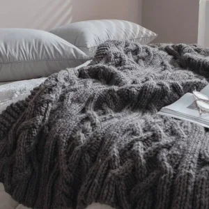 Plaid Crochet Grosse Laine