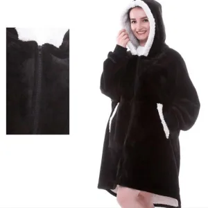 Pull Plaid Zipper Noir