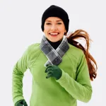 accessoire de mode écharpe chauffante à peluche