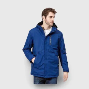 blouson chauffant électrique homme bleu