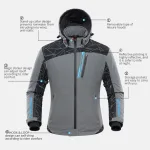 blouson de moto à chaleur intégrée