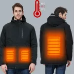 blouson électrique pour homme couleur noire foncé
