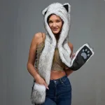 bonnet avec oreilles mobiles pour adulte