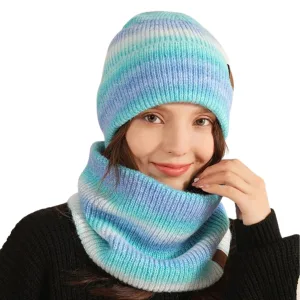 bonnet bleu aurore boréale