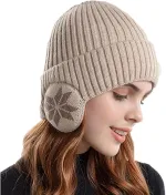 bonnet doux cache oreille femme