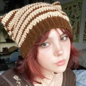 bonnet femme oreille de chat