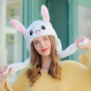bonnet lapin avec oreille qui bouge