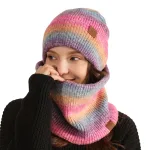 bonnet rose aurore boréale