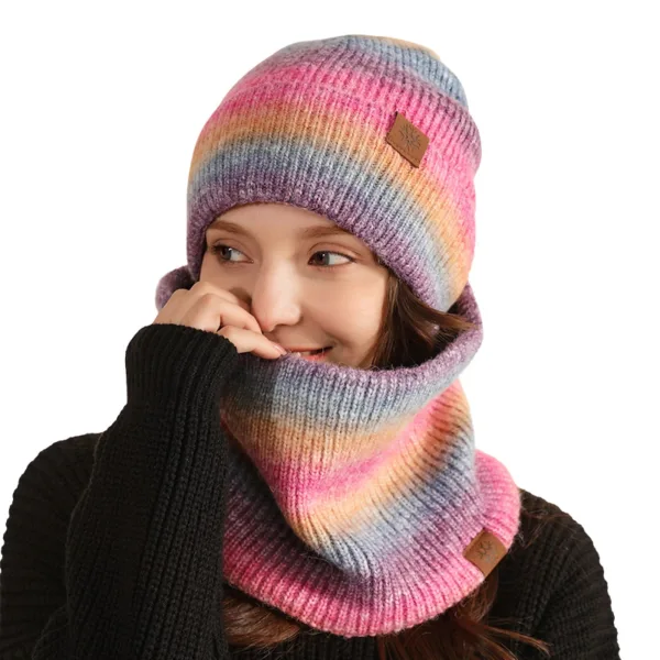 bonnet rose aurore boréale