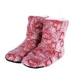 bottines femme chaudes et mignonnes à coeur