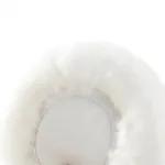 cache oreille confortable fourrure blanche