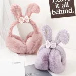 cache oreille doux lapin