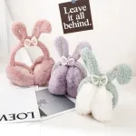 cache oreille en forme de lapin