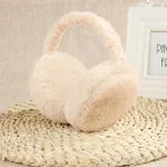 cache oreille style hiver beige