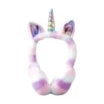 cache oreilles arc-en-ciel pour l'hiver