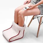 chauffe-pied blanc et rouge