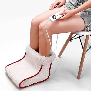 chauffe-pied blanc et rouge