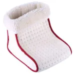 chauffe-pied électrique blanc et rouge