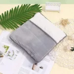 chauffe pieds électrique gris moelleux