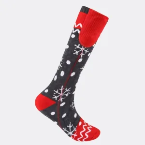 chaussettes de Noël chauffantes rechargeables pour homme