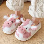 chausson tête de vache mignonne