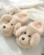chaussons à motif toutou cosy pour femme