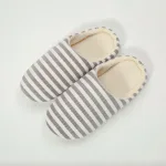 chaussons à rayures pour femme