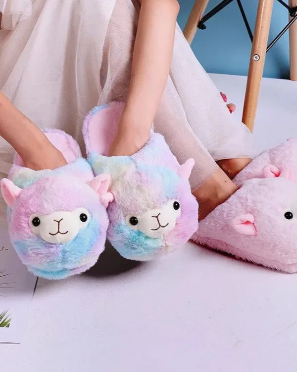 chaussons alpaga mignons