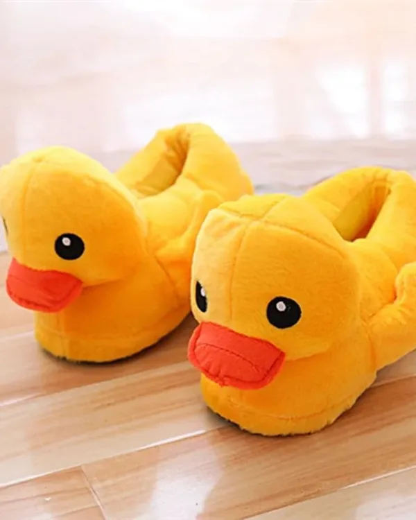 chaussons animaux canard