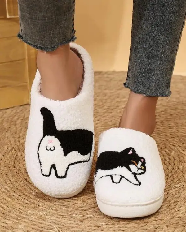 chaussons animaux chat