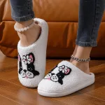 chaussons animaux doux bouledogue