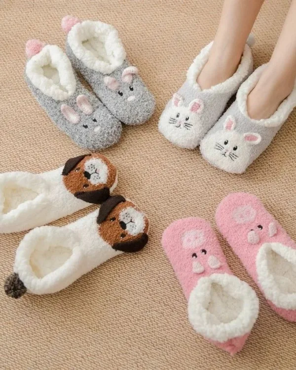 chaussons animaux fantaisie