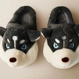 chaussons animaux husky