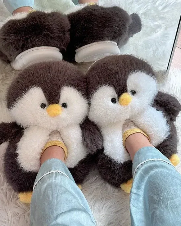 chaussons animaux pingouin adorable