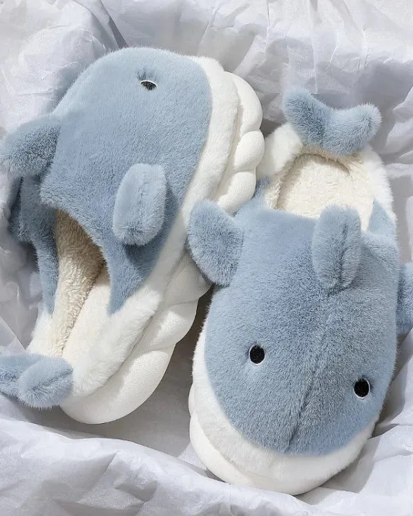 chaussons animaux requin