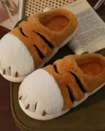 chaussons animaux tigre