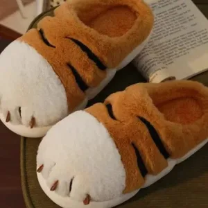 chaussons animaux tigre