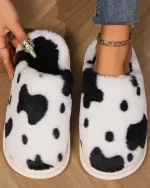 chaussons animaux vache