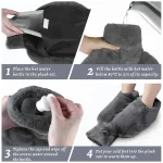 chaussons bouillotte en peluche