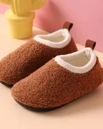 chaussons chauffants hiver pour enfant