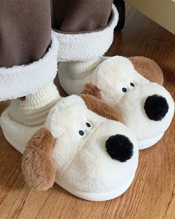 chaussons chien cartoon