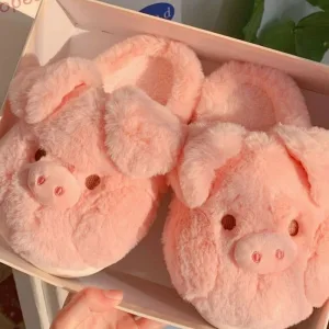 chaussons cochon mignon